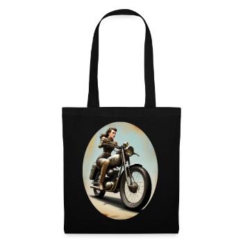 Motorcycle bride - Tote Bag - black - Front