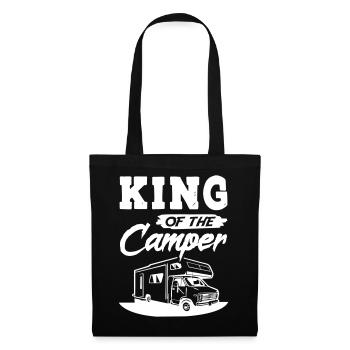 King of The Camper - Stoffbeutel - Schwarz - Vorne