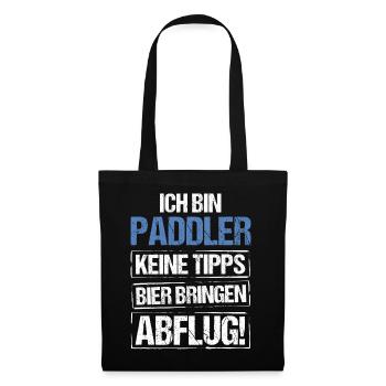 I'm a paddler - bring beer and take off - Tote Bag - black - Front