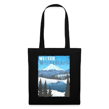 Winter Wonderland - public domain modificated - Tote Bag - black - Front