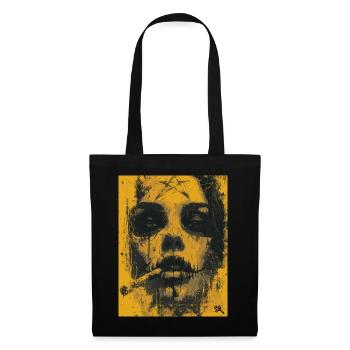 The Woman - Skull, Totenkopf, Pentagramm - Stoffbeutel - Schwarz - Vorne