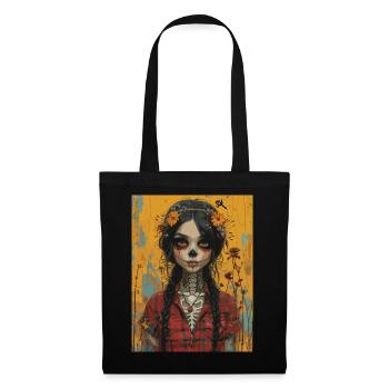 The Woman - Skull, Totenkopf, Pentagramm - Stoffbeutel - Schwarz - Vorne
