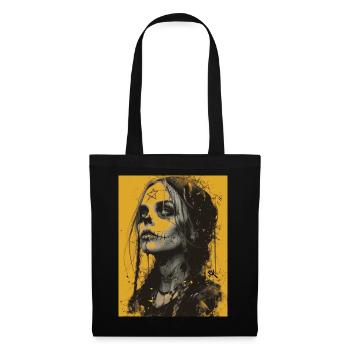 The Woman - Skull, Totenkopf, Pentagramm - Stoffbeutel - Schwarz - Vorne