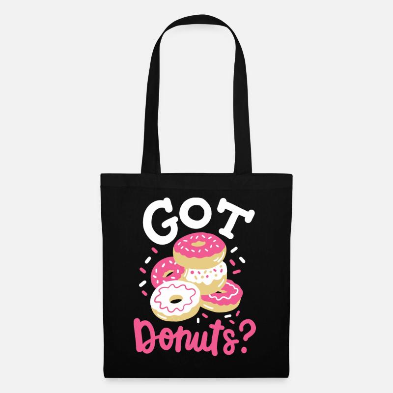 Donuts Donut-Liebhaber - Stoffbeutel - Schwarz