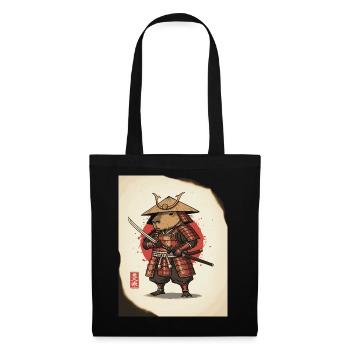 Anthropomorphic Rat Samurai in Armor - Tote Bag - black - Front