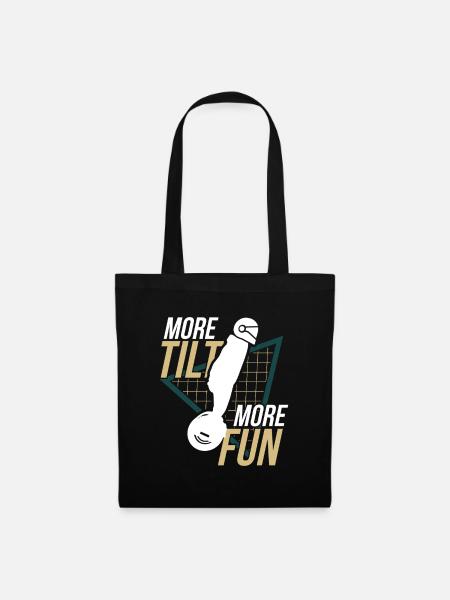 More Tilt More Fun – Electric Unicycle Design - Tote Bag - black