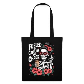 Mother Caffeine Mom Skeleton Coffee - Tote Bag - black - Front