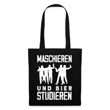 Lustiges Vatertag Geschenk Papa Bier - Stoffbeutel - Schwarz - Vorne