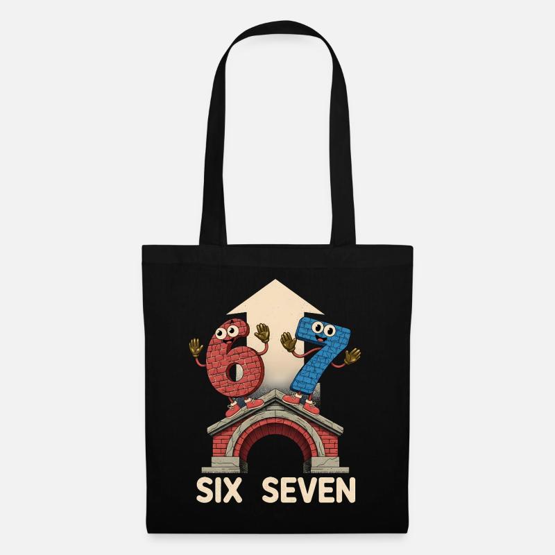 67 Six Seven 6-7 – Aura Points Kids Gaming - Stoffbeutel - Schwarz