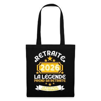 Retired 2026 Men's Legend Retires - Tote Bag - black - Front