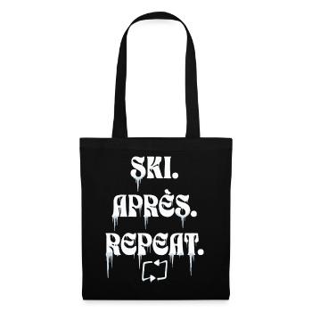 Ski Après Repeat - Sac en tissu - noir - Devant