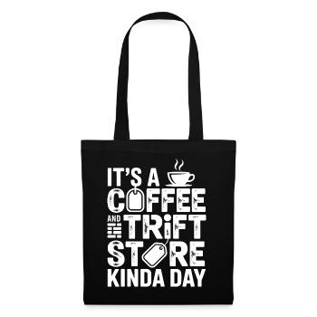 Coffee and Thrift Store Day - Tote Bag - black - Front