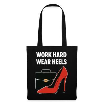 Business Babe : Talons à la Travail Dur - Sac en tissu - noir - Devant