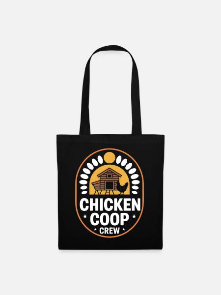 Chicken Coop Crew Hühnerhalter Huhn - Stoffbeutel - Schwarz