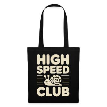 High Speed Club Snail - Tote Bag - black - Front
