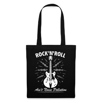 Rock 'n' Roll ist keine Lärmbelastung - Stoffbeutel - Schwarz - Vorne