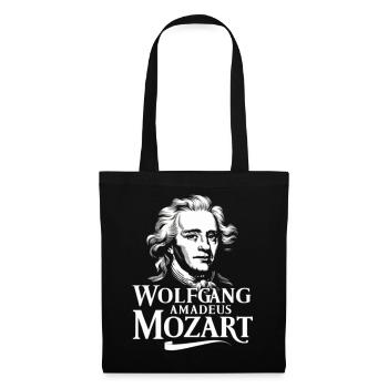 Wolfgang Amadeus Mozart Compositeur de musique classique - Sac en tissu - noir - Devant