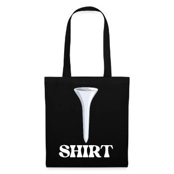 Golf Tee Wortspiel Lustiger Golfer Wortspiel Humor - Stoffbeutel - Schwarz - Vorne