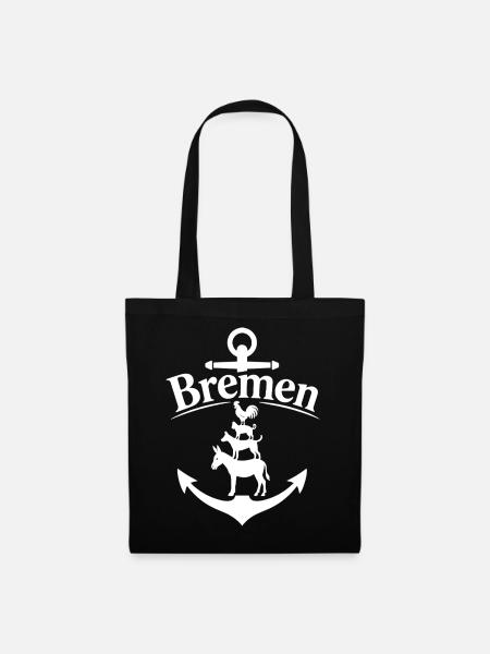 Bremen - Stoffbeutel - Schwarz