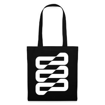 Bandes d’ondes de flux Résumé - Sac en tissu - noir - Devant