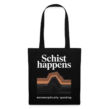 Schist Happens: Geologic Strata Art - Tote Bag - black - Front