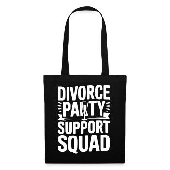 Escouade de soutien aux fêtes de divorce - Sac en tissu - noir - Devant