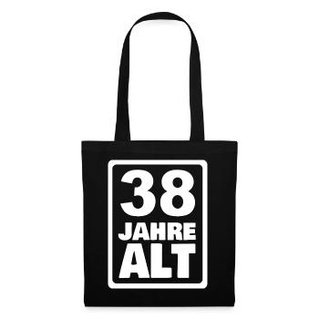 38 - Stoffbeutel - Schwarz - Vorne