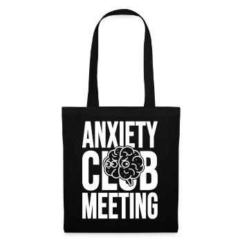 Réunion du Club de l’Anxiété avec le Cerveau - Sac en tissu - noir - Devant
