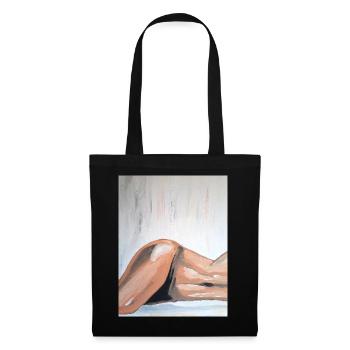 Impressionist Nude Lying Down - Tote Bag - black - Front