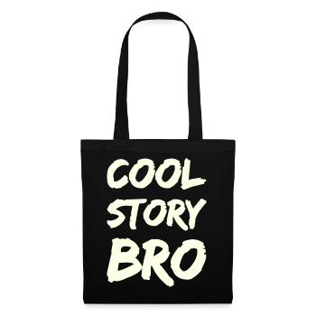 cool_story_bro- - Stoffbeutel - Schwarz - Vorne