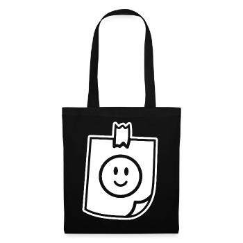 Happy note tape Good mood - Tote Bag - black - Front