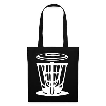 Discgolf Geschenkidee Spieler - Stoffbeutel - Schwarz - Vorne