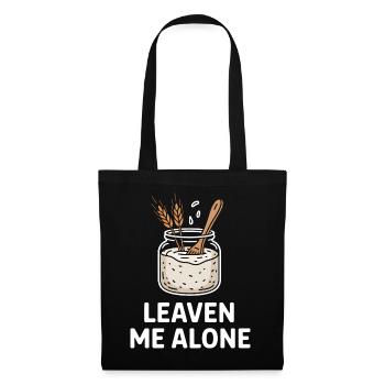 Sourdough Stash: Leave Me Alone - Stoffbeutel - Schwarz - Vorne