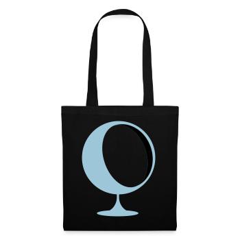 retro lounge chair eames panton - Tote Bag - black - Front