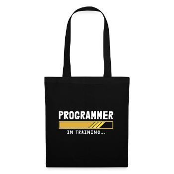 Programmierer Coder Software Entwickler - Stoffbeutel - Schwarz - Vorne
