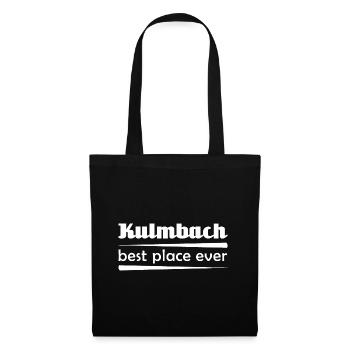 Kulmbach - Stadt best place ever - Stoffbeutel - Schwarz - Vorne