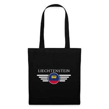 Liechtenstein T-Shirt: Kultur, Pracht - Stoffbeutel - Schwarz - Vorne