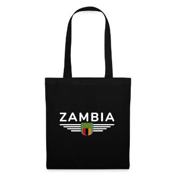 Zambia T-Shirt for Africa Fans - Tote Bag - black - Front