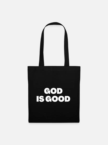 Gott ist gut - Christliche Zitate - Stoffbeutel - Schwarz
