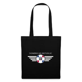 J’aime la République dominicaine Design T-Shirt - Sac en tissu - noir - Devant