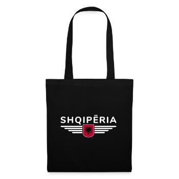 Albania Design – Fierté et style - Sac en tissu - noir - Devant