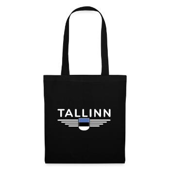 Tallinn T-Shirt – Pour les fans de la capitale - Sac en tissu - noir - Devant