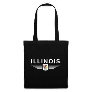 Illinois Fan T-Shirt – Show Love for Home - Tote Bag - black - Front