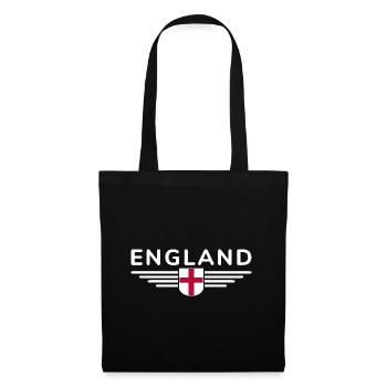 England Fan T-Shirt Design - Tote Bag - black - Front