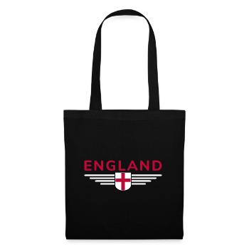 England Fan T-Shirt Design - Tote Bag - black - Front