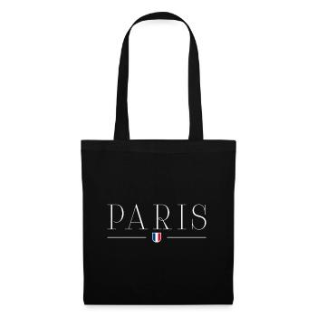 I Love Paris T-Shirt - City of Love - Sac en tissu - noir - Devant