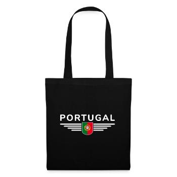 I Love Portugal, conception de tenue de t-shirt - Sac en tissu - noir - Devant