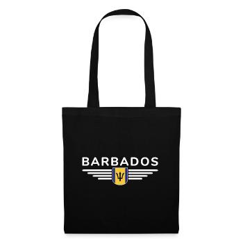 Barbados T-Shirt: Karibik-Feeling pur - Stoffbeutel - Schwarz - Vorne