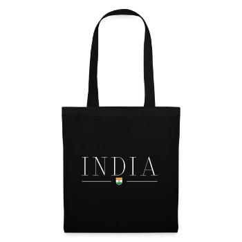 J’aime l’Inde - Sac en tissu - noir - Devant