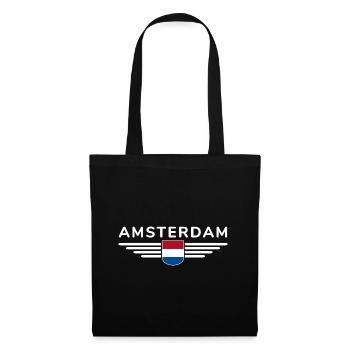 T-shirt Amsterdam Fan pour les amoureux de la Hollande - Sac en tissu - noir - Devant
